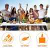 Lightweight Plastic Folding Rectangular Table For Outdoor Lounging