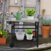 112x59x82cm, Stainless Steel Top, Without Basket, Removable, Barbecue Cart