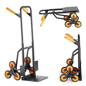 Stair Climbing Cart Heavy Duty Folding Hand Truck Dolly 440 lbs. 6 Wheels