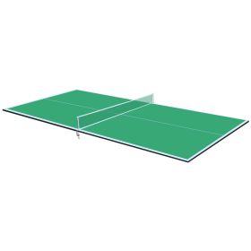 pin8ft Green Mid-Size Table Tennis Table Foldable & Portable Ping Pong Table Set for Indoor Games